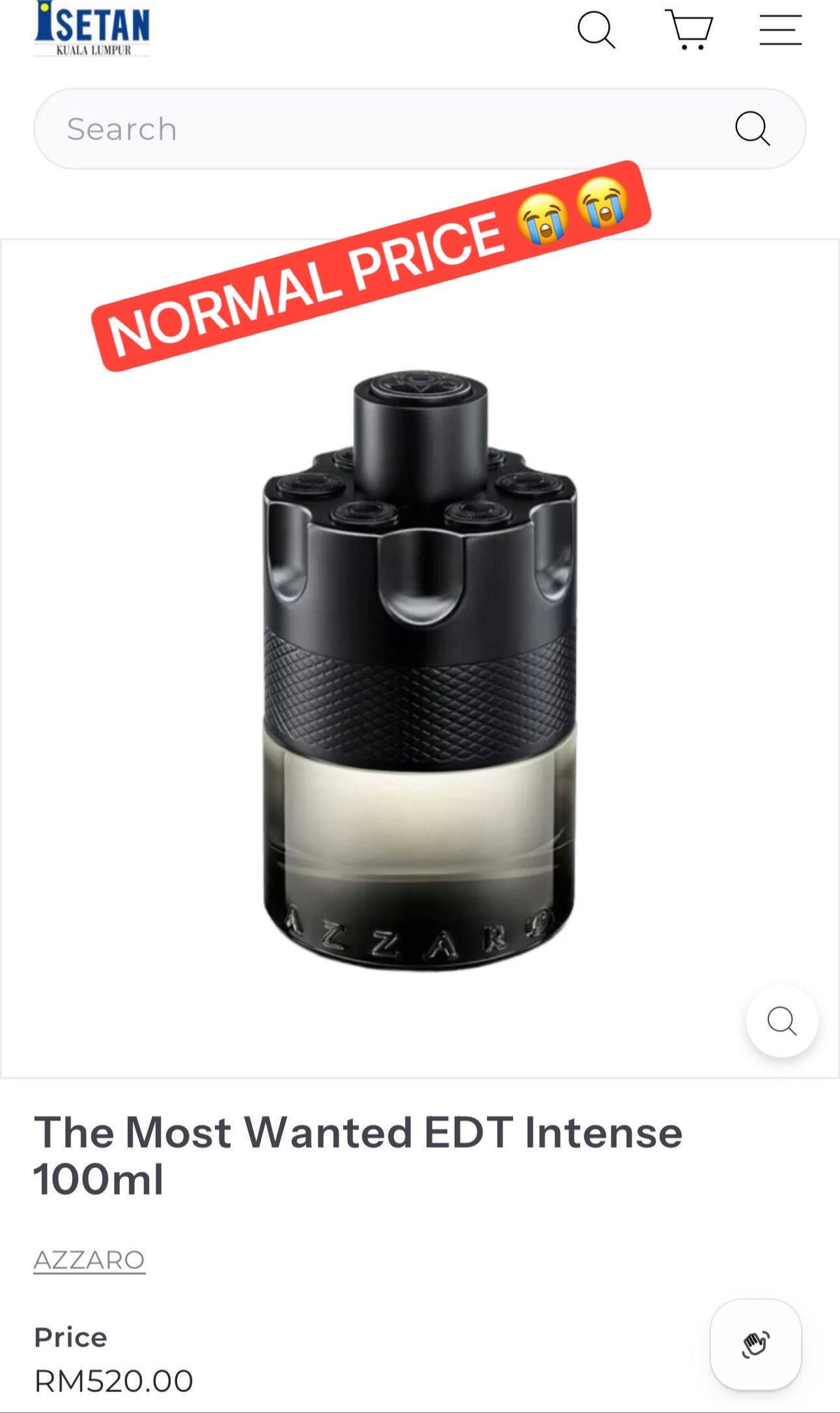 AZZARO THE MOST WANTED INTENSE EDT 100ML (TESTER BOX)