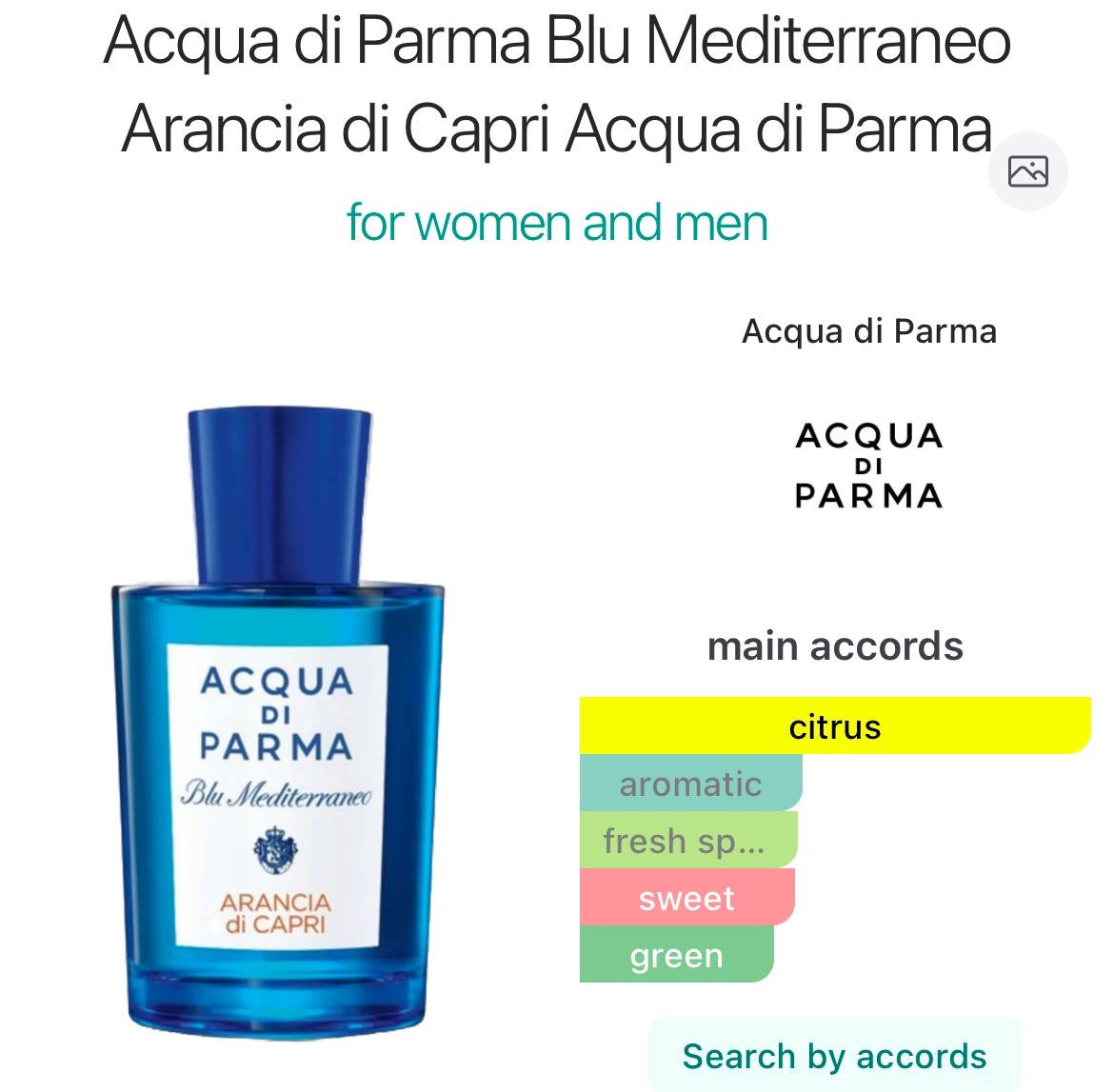 ACQUA DI PARMA ARANCIA DI CAPRI