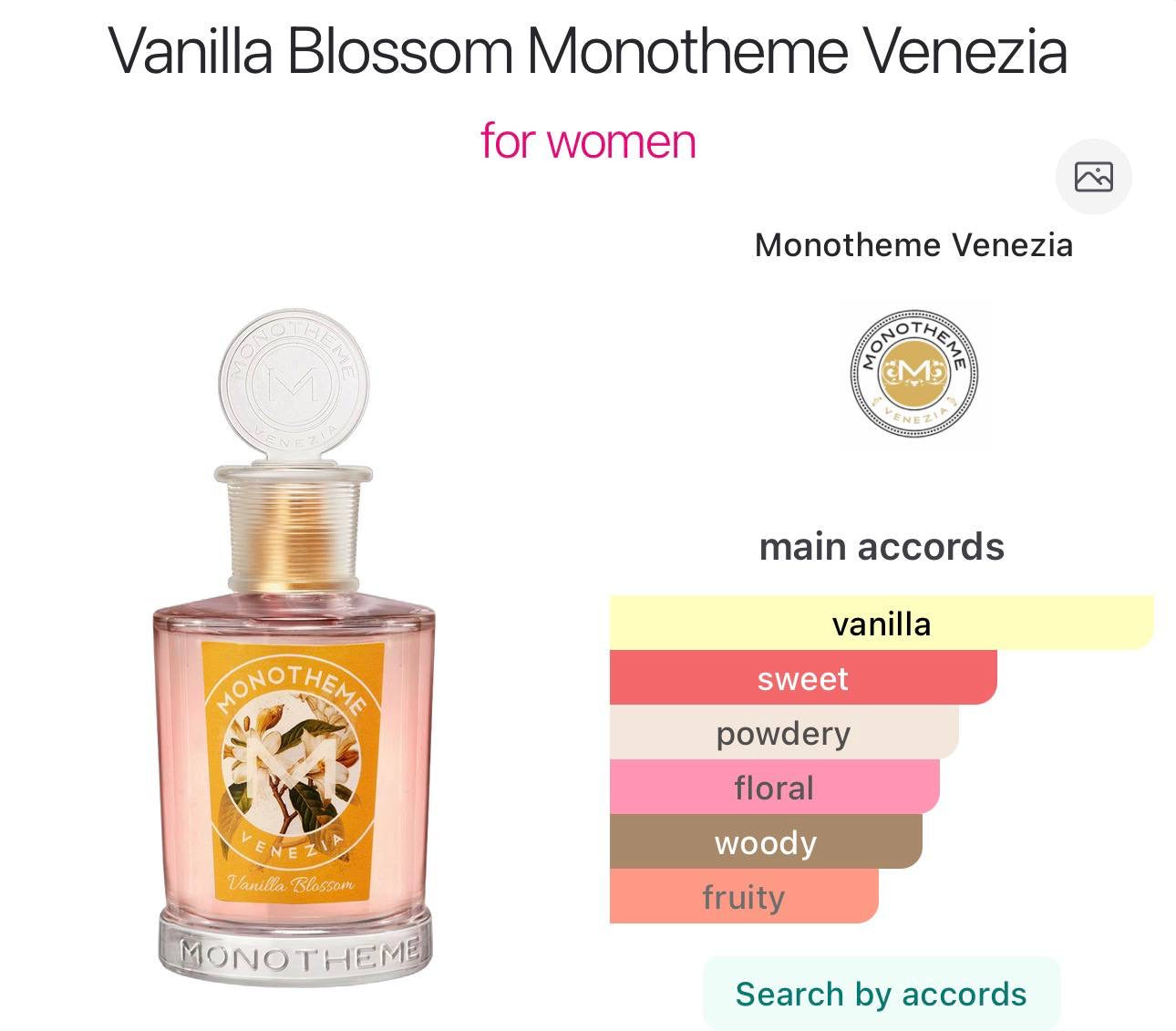 MONOTHEME VANILLA BLOSSOM EDT 100ML TESTER BOX